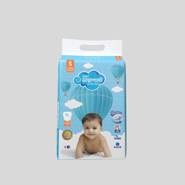 Bashundhara Diapant S Size 4-8kg 42 Pcs Pack