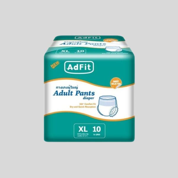 Adfit Pant Adult Diaper Extra Large Size 10 Pcs Pack