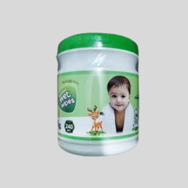 Bashundhara Wet Wipes For Baby 240 Pcs Jar