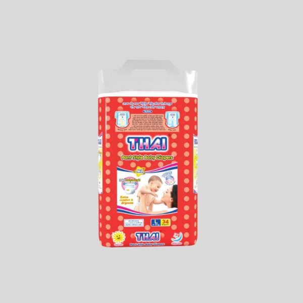 Thai Pant Baby Diaper Large 9-16 kg 34 Pcs Pack