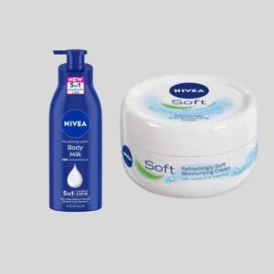 Nivea Body Milk Lotion 400 ml & Nivea Soft Cream 200ml Combo