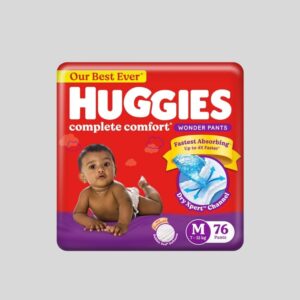 Huggies Wonder Pants MSize 76 Pcs (7-12 Kg) Complete Comfort
