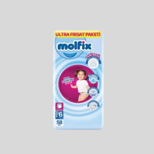 Molfix Pant Diaper Jumbo Extra Large (15+kg) 58 Pcs Pack