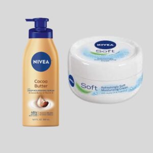 Nivea Cocoa Butter Body Lotion 400ml & Nivea Soft Cream 200 ml Combo