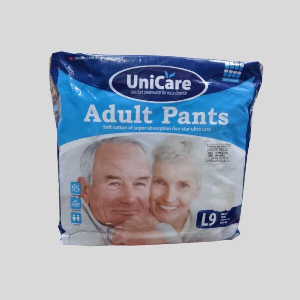 Unicare Adult Diaper Pant L size 9 Pcs Pack