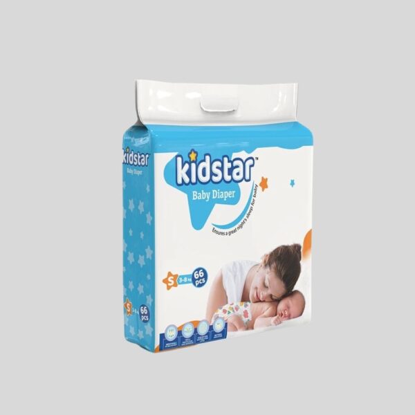 Kidstar Baby Diaper Small (3-8)kg 66pcs