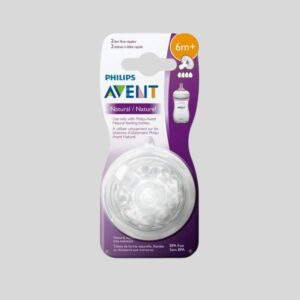 Philips Avent Natural Teats 0 Month+ Twin Pack