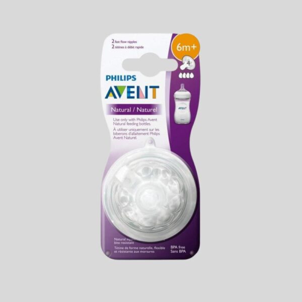 Philips Avent Natural Teats 0 Month+ Twin Pack