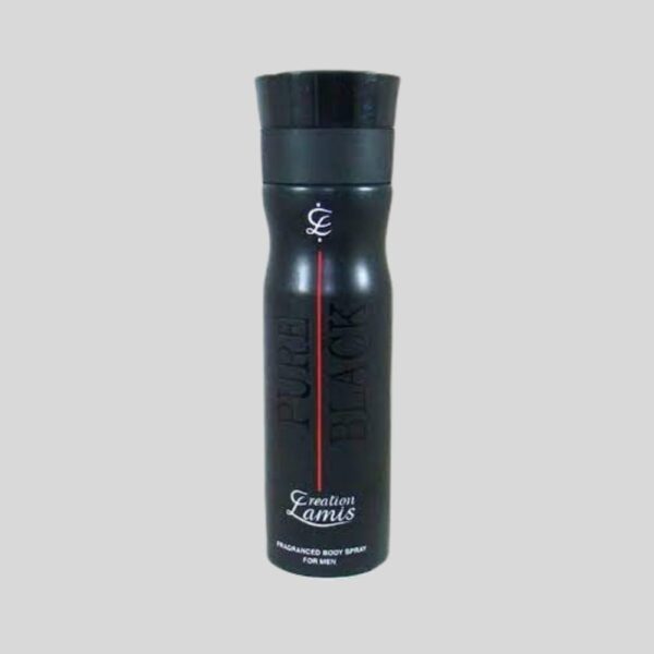 Creation Lamis Pure BLack Body Spray For Men 200 ml