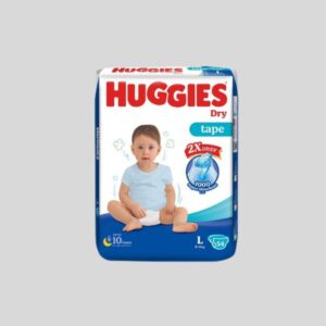 Huggies Dry Belt Diaper Large (9-14Kg) 54 Pcs Pack
