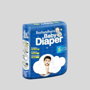 Bashundhara Baby Diaper Belt S (3-6) kg 40 Pcs Pack