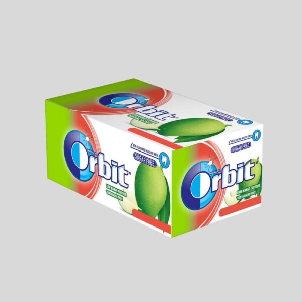Orbit Chewing Gum Mango Flavor Sugar Free 1 Box 32 Packet 140gm