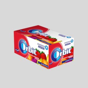 Orbit Chewing Gum Mixed Fruit Flavor Sugar Free 1 Box 32 Packet 140gm
