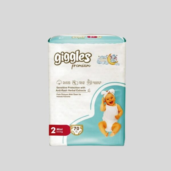 Giggles Premium Jumbo Pack Mini 3-6 Kg 70 Pcs Pack