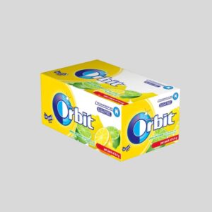 Orbit Chewing Gum Lemon Flavor Sugar Free 1 Box 32 Packet 140gm