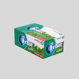 Orbit Chewing Gum Spearmint Flavor Sugar Free 1 Box 32 Packet 140gm
