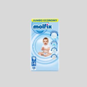 Molfix Belt Diaper Jumbo 4 Maxi (7-14 kg) 58 Pcs Pack