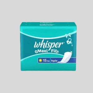 Whisper Large Maxi Fit Wings Sanitary Napkins 15 Pads