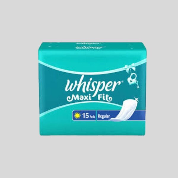 Whisper Large Maxi Fit Wings Sanitary Napkins 15 Pads