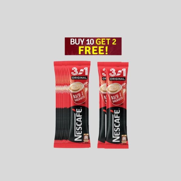 NESCAFE 3 in 1 Exclusive 15g packs Buy 10 get 2 Free