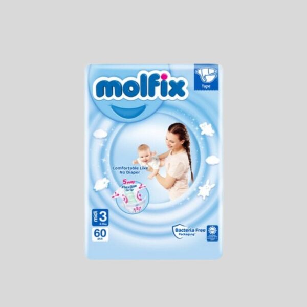 Molfix Belt Diaper Jumbo Midi (4-9 kg) 58 Pcs Pack