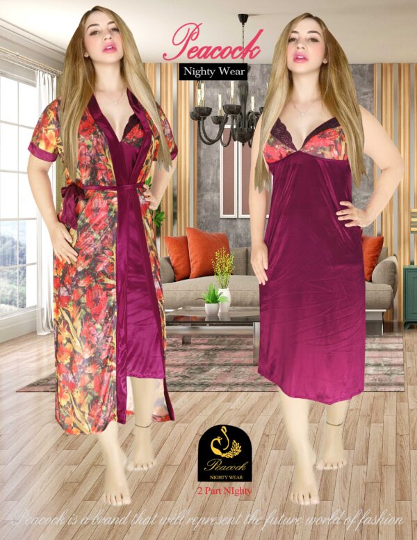 Printed Night Wear Set - Image 4